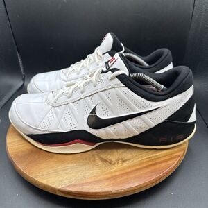 Nike Air Ring Leader Men’s Size 13 Shoes White Black Red 2012 Low Top 488102-100